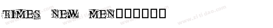 TIMES NEW MEN字体转换
